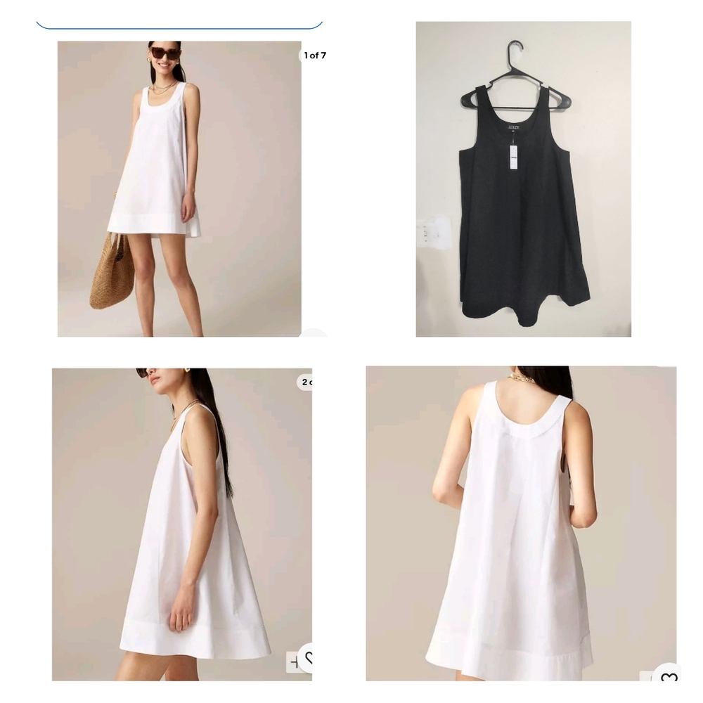 NWT J.Crew Patti Poplin Mini Babydoll Dress